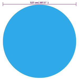 Copertura per Piscina Blu 527 cm in PE 92147