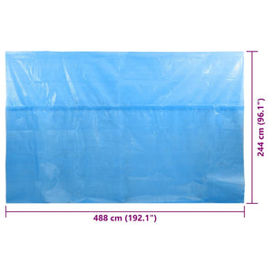 Copertura per Piscina Blu 488x244 cm PE 92150