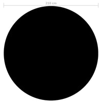 Copertura per Piscina Nera 210 cm PE 92152