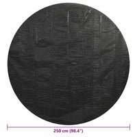 Copertura per Piscina Nera 250 cm PE 92153