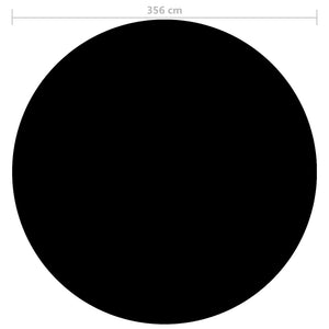 Copertura per Piscina Nera 356 cm PE 92155