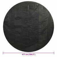 Copertura per Piscina Nera 417 cm PE 92157