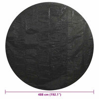 Copertura per Piscina Nera 488 cm PE 92159