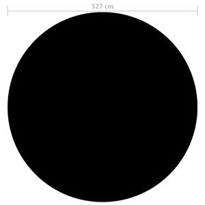 Copertura per Piscina Nera 527 cm PE 92160