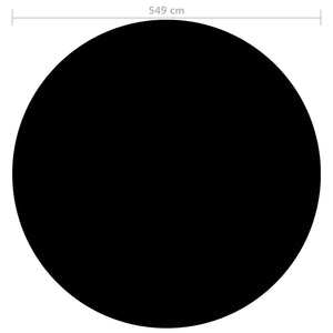 Copertura per Piscina Nera 549 cm PE 92161