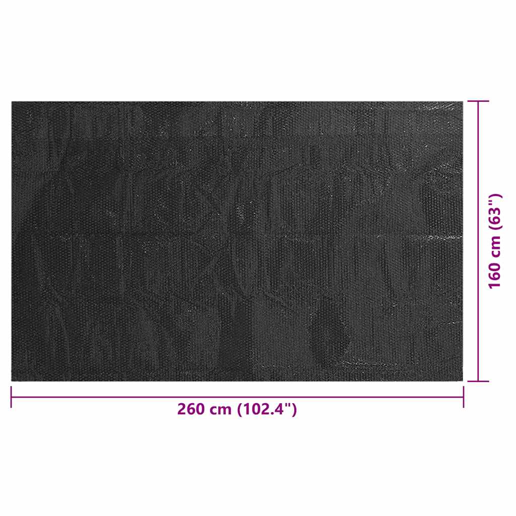 Copertura per Piscina Nera 260x160cm PE 92162