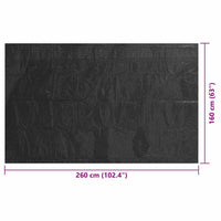 Copertura per Piscina Nera 260x160cm PE 92162