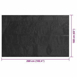 Copertura per Piscina Nera 260x160cm PE 92162