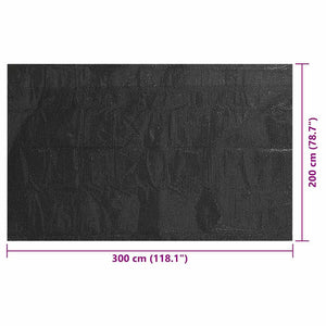 Copertura per Piscina Nera 300x200 cm PE 92163