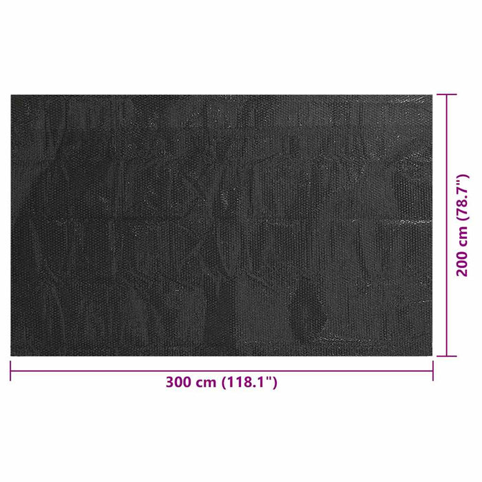 Copertura per Piscina Nera 300x200 cm PE 92163