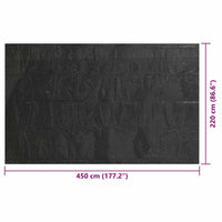 Copertura per Piscina Nera 450x220 cm PE 92164