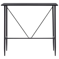 Tavolo da Bar Nero 120x60x110 cm in MDF 281546