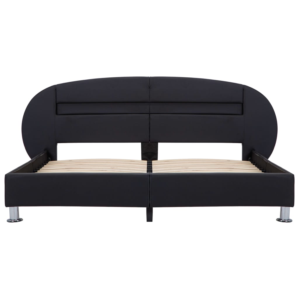 Giroletto con LED Nero in Similpelle 120x200 cm 285428