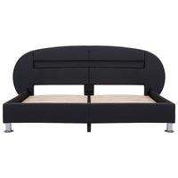 Giroletto con LED Nero in Similpelle 120x200 cm 285428