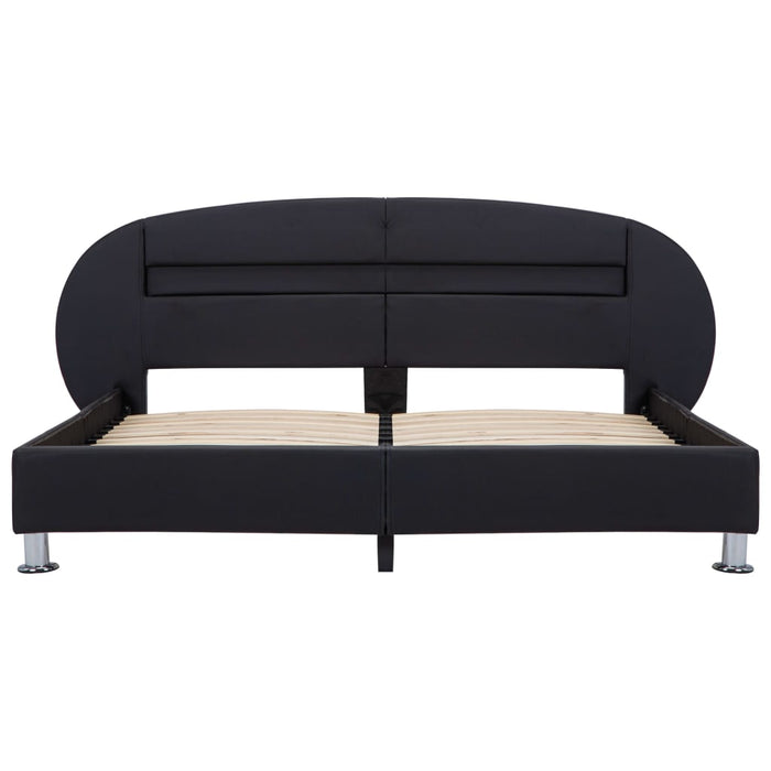 Giroletto con LED Nero in Similpelle 120x200 cm 285428