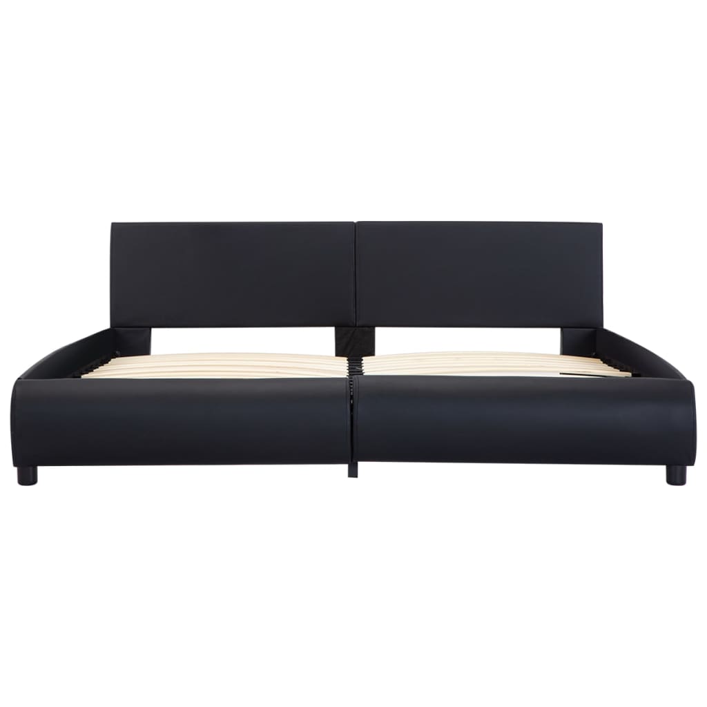Giroletto con LED Nero in Similpelle 180x200 cm