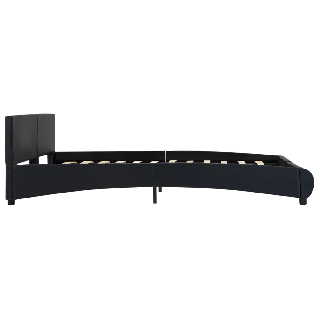 Giroletto con LED Nero in Similpelle 180x200 cm 285485