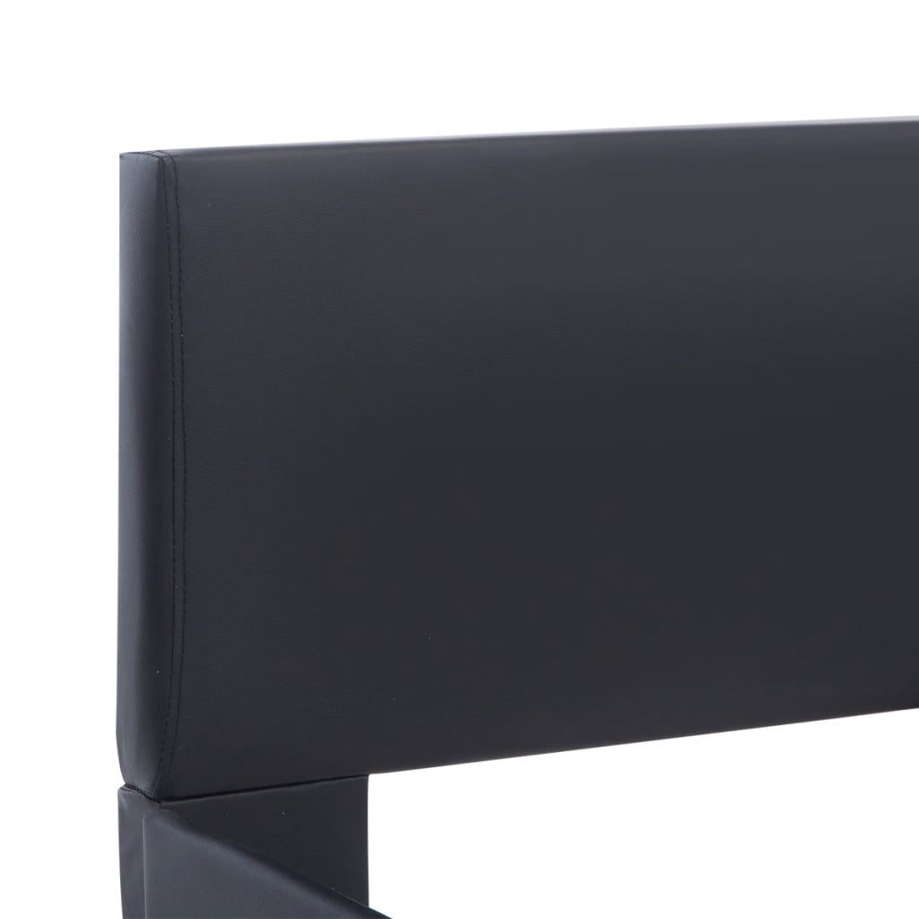 Giroletto con LED Nero in Similpelle 180x200 cm 285485