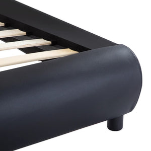 Giroletto con LED Nero in Similpelle 180x200 cm 285485