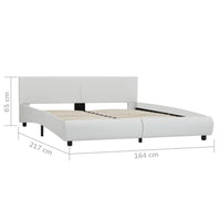 Giroletto con LED Bianco in Similpelle 160x200 cm