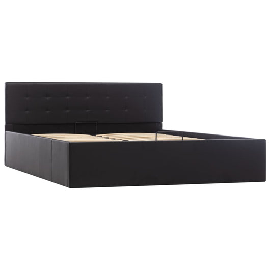 Giroletto con Contenitore Idraulico Nero Similpelle 140x200cm cod mxl 53282