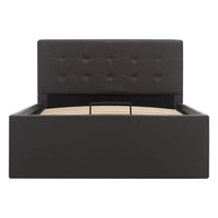 Giroletto con Contenitore Idraulico Grigio Similpelle 100x200cm 285523