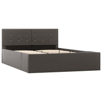 Giroletto con Contenitore Idraulico Grigio Similpelle 120x200cm 285524