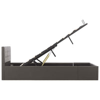 Giroletto con Contenitore Idraulico Grigio Similpelle 120x200cm 285524