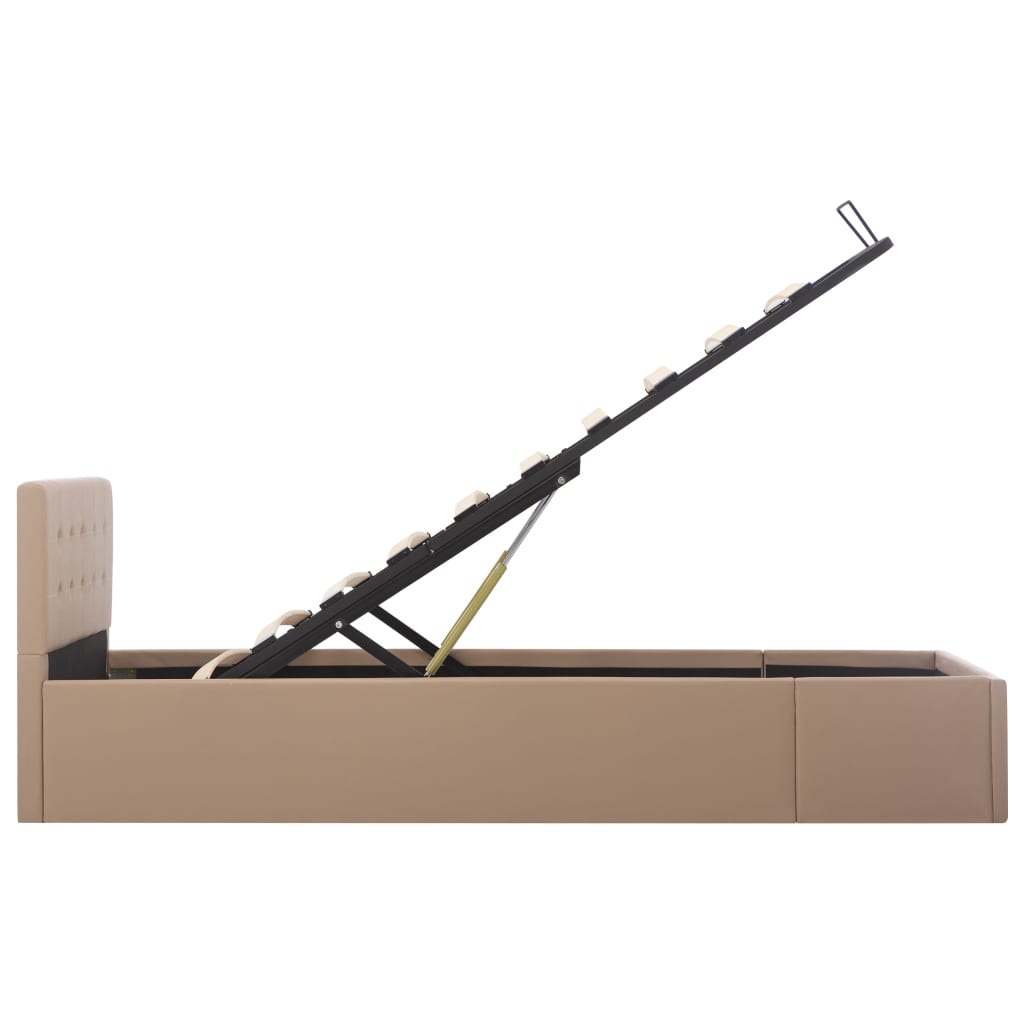 Giroletto Idraulico-Struttura Letto Cappuccino in Similpelle 100x200cm