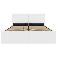 Giroletto Contenitore Idraulico LED Bianco Similpelle 120x200cm 285548