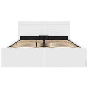 Giroletto Contenitore Idraulico LED Bianco Similpelle 120x200cm 285548