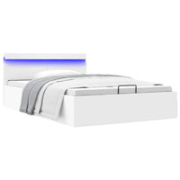 Giroletto Contenitore Idraulico LED Bianco Similpelle 120x200cm 285548