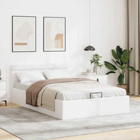 Giroletto Contenitore Idraulico LED Bianco Similpelle 140x200cm 285549