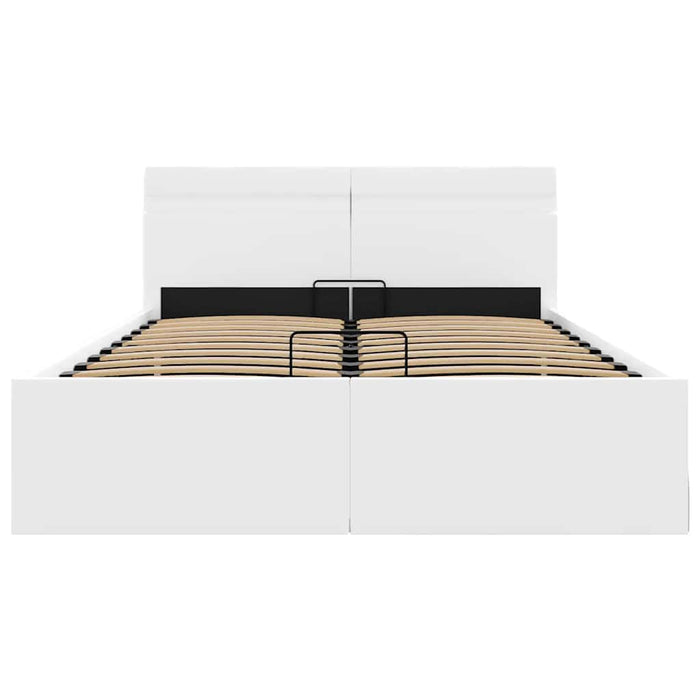 Giroletto Contenitore Idraulico LED Bianco Similpelle 140x200cm 285549