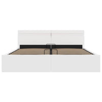 Giroletto Contenitore Idraulico LED Bianco Similpelle 180x200cm