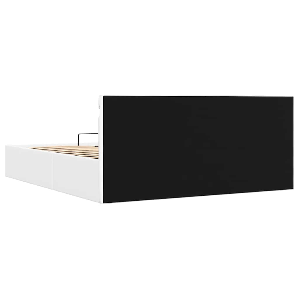 Giroletto Contenitore Idraulico LED Bianco Similpelle 180x200cm