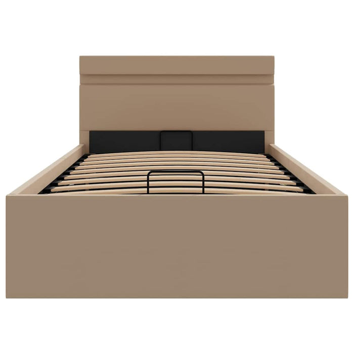 Giroletto Idraulico con LED Cappuccino Similpelle 90x200 cm 285558