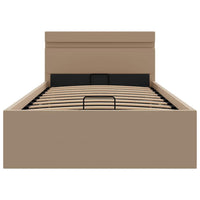 Giroletto Idraulico con LED Cappuccino Similpelle 90x200 cm