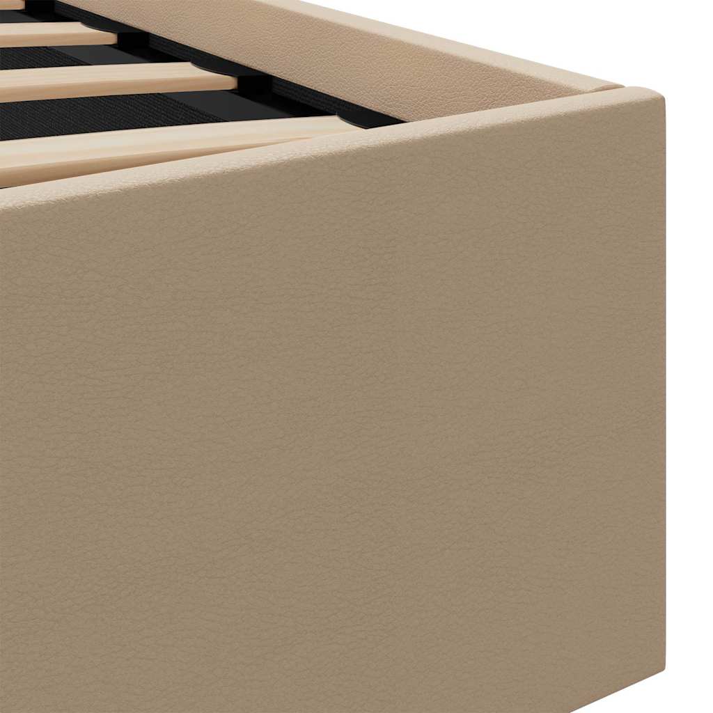 Giroletto Idraulico con LED Cappuccino Similpelle 90x200 cm