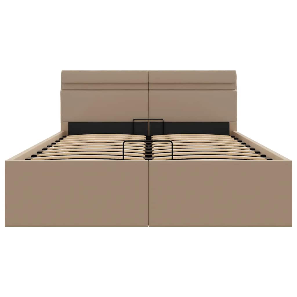 Giroletto Idraulico con LED Cappuccino Similpelle 140x200cm 285561