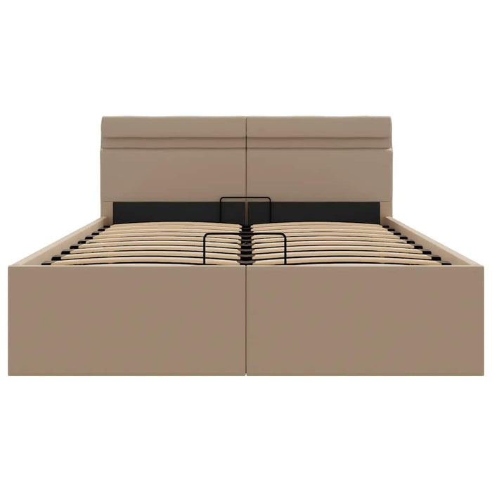 Giroletto Idraulico con LED Cappuccino Similpelle 140x200cm 285561