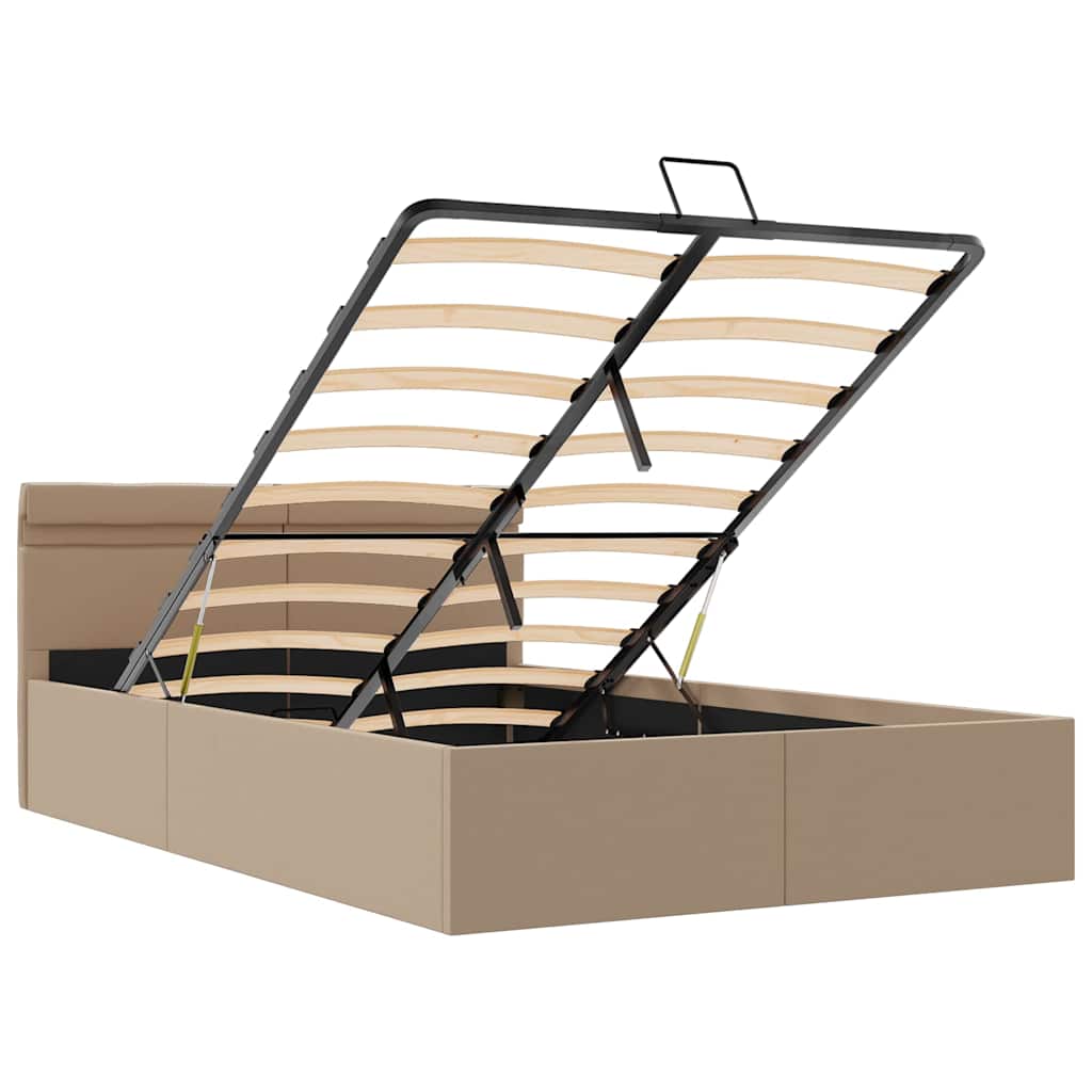 Giroletto Idraulico con LED Cappuccino Similpelle 140x200cm 285561