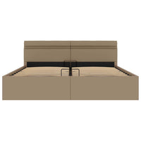 Giroletto Idraulico con LED Cappuccino Similpelle 180x200cm 285563