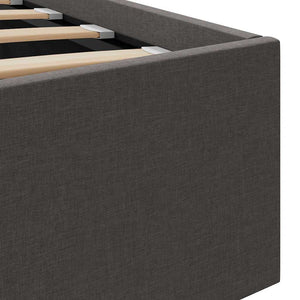 Giroletto con Contenitore Grigio Scuro in Tessuto 160x200 cm 285574