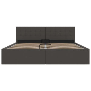 Giroletto con Contenitore  Grigio Scuro in Tessuto 180x200 cm 285575