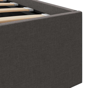 Giroletto con Contenitore  Grigio Scuro in Tessuto 180x200 cm 285575