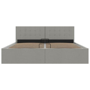 Giroletto con Contenitore Grigio Chiaro in Tessuto 160x200 cm 285580