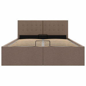 Giroletto con Contenitore Grigio Talpa in Tessuto 140x200 cm 285597