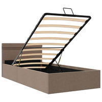 Giroletto con Contenitore e LED Tortora Tessuto 100x200 cm 285625