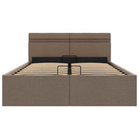 Giroletto con Contenitore e LED Tortora Tessuto 120x200 cm 285626